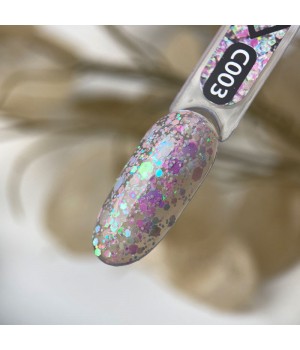 Гель-лак ART Confetti №003, 6 мл TPO free